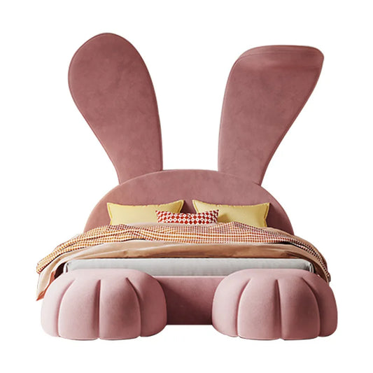 Dreamy Rabbit Bed for Girls Soft Flannel & Super Cute Design