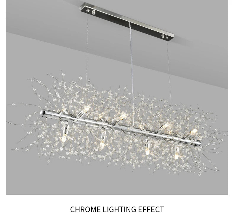 Dandelion Crystal Chandelier – Perfect for Stylish Bedrooms & Dining Areas!