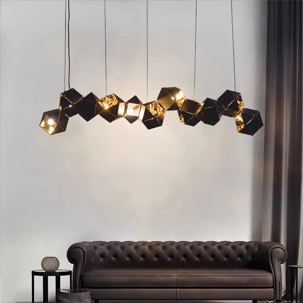 Ceiling Chandelier Stainless Steel Modern Hanging Lamp for Dining & Living Spaces