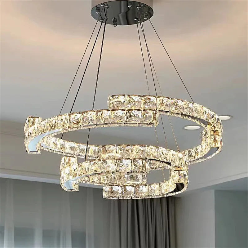 Dazzling Luxury Crystal Chandeliers to Light Up Your Staircase