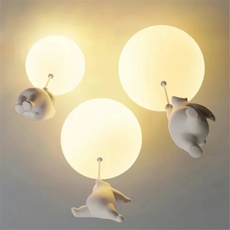 Polar Bear LED Pendant Chandelier