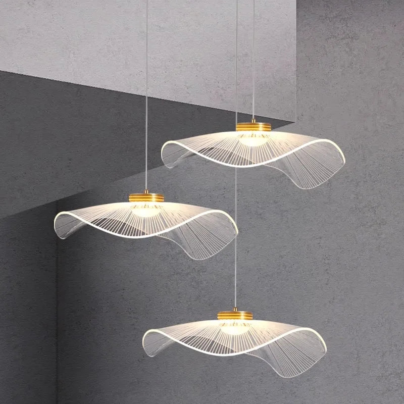 Innovative Hanging LED Chandeliers for staircases and Interiors and dining rooms