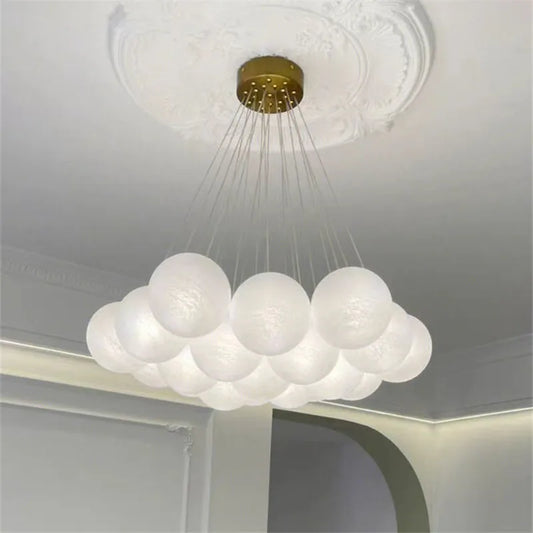 Elegant Glass Ball Chandelier Perfect for Bedrooms, Living & Dining Rooms