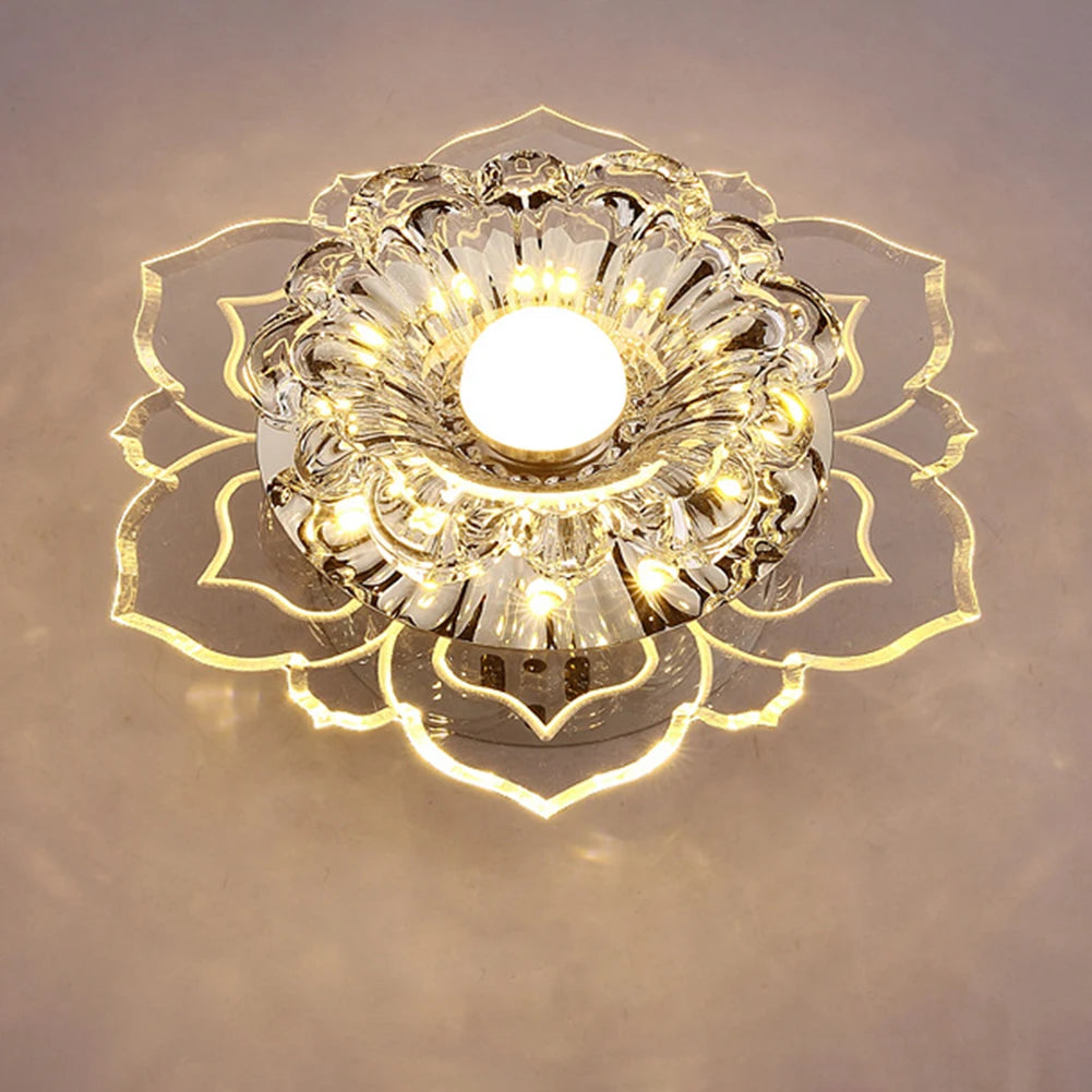 Illuminate in Style: Modern LED Crystal Ceiling Lights - The Ultimate Chandelier for Hallways, Living Rooms, and More