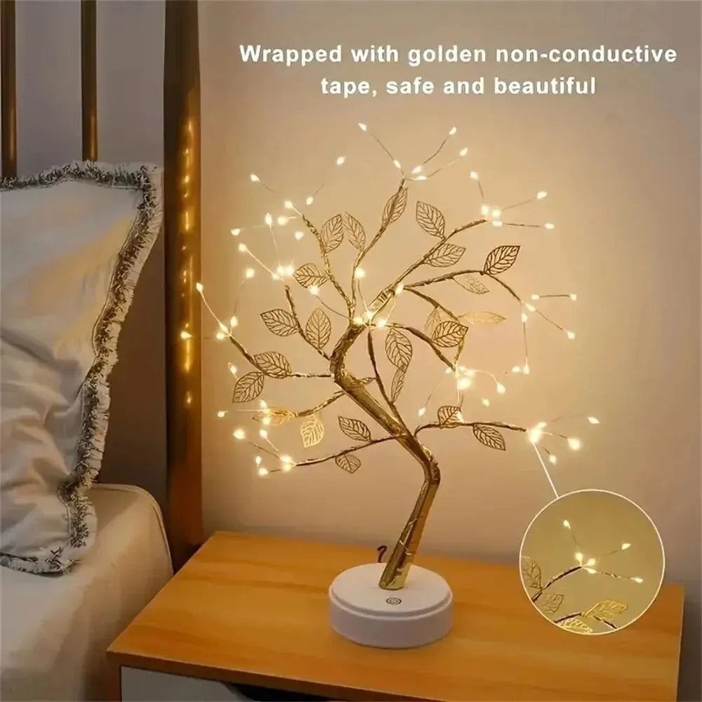 LED Fairy Night Light Table Tree Lamp
