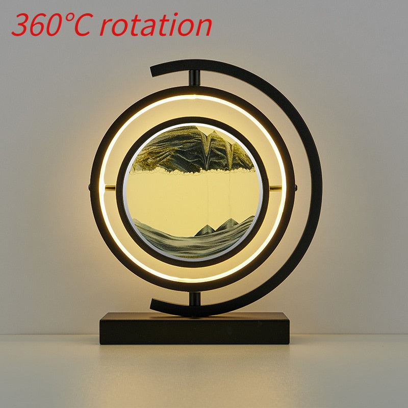Luxurious LED Quicksand Table Lamp