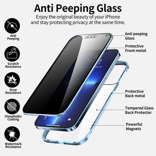 Anti Peep Magnetic Phone Case (Double Side)