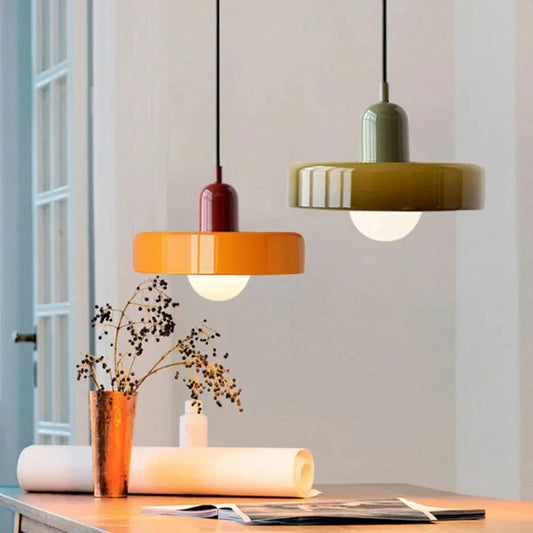 Retro Glass Chandelier for Dining & Kitchen Spaces