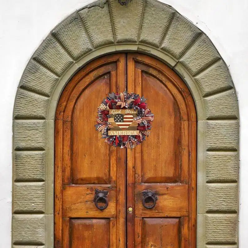 Celebrate in Style: Handcrafted 4th of July Wreath for Patriotic Door & Garden Decor!