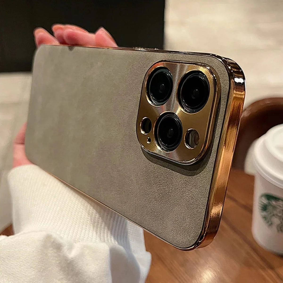Premium SheepSkin Leather Case: Soft, Shockproof Protection for iPhone 15 Pro Max & More!