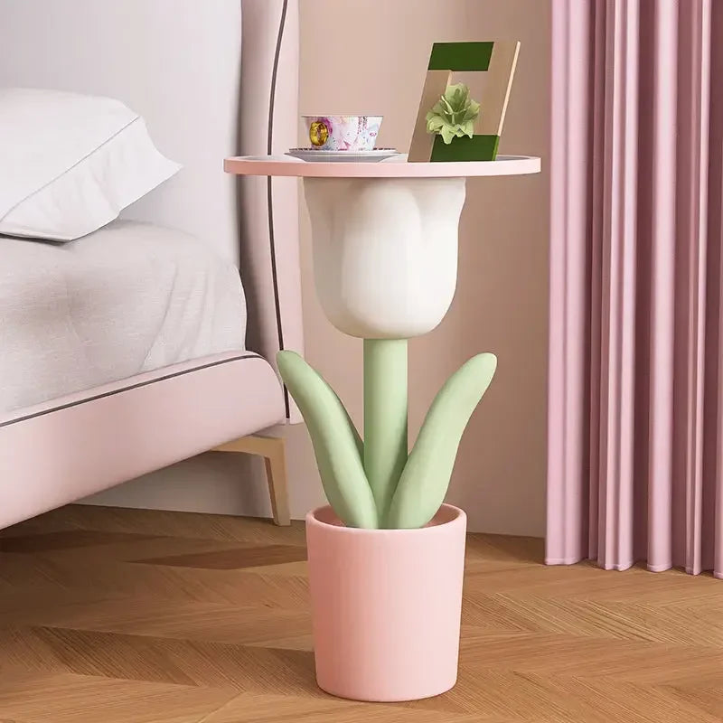 Nordic Style Tulip Shape Sofa Side Small Coffee Table
