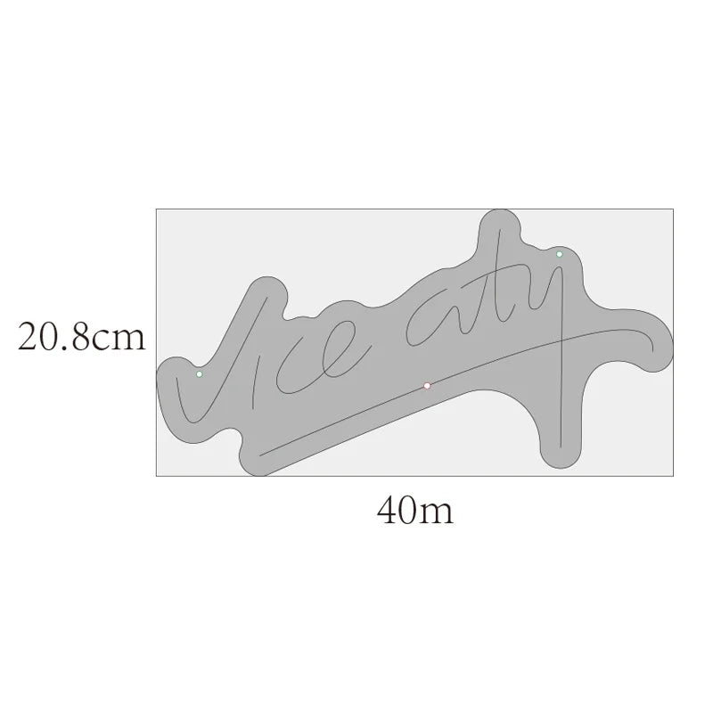 Vibrant Pink Neon Sign: Vice City LED Light for Ultimate Bedroom and Game Room Vibes!