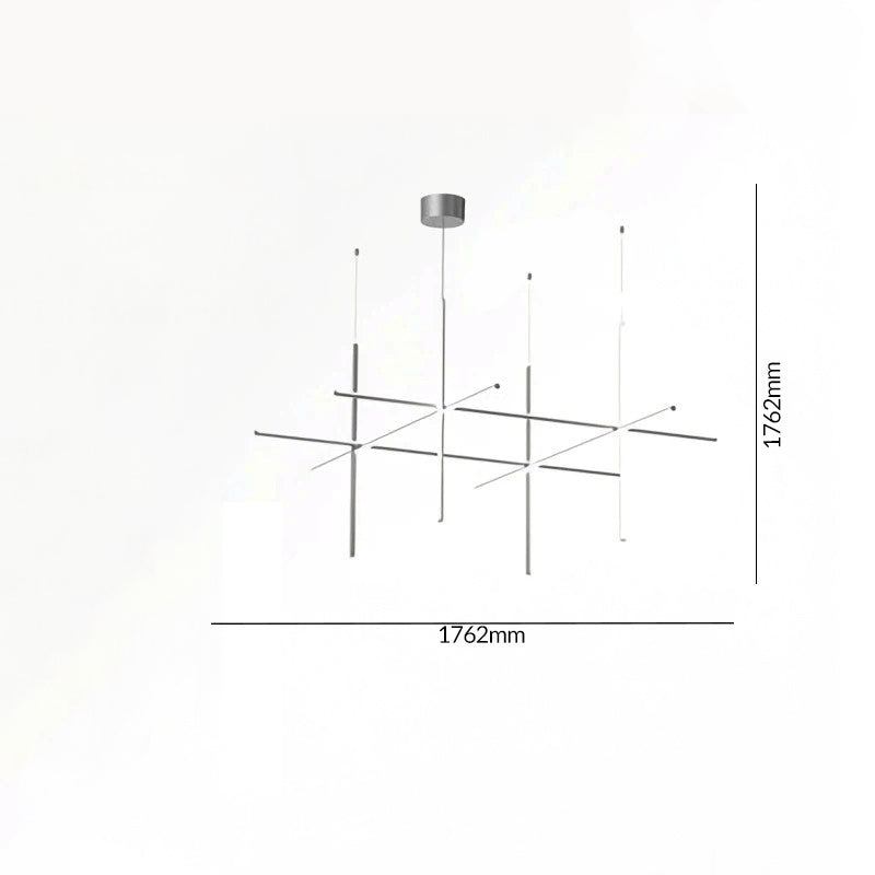 Luxury Italian Tube Gold LED Chandelier Pendant Light for Villas, Kitchens & Bars