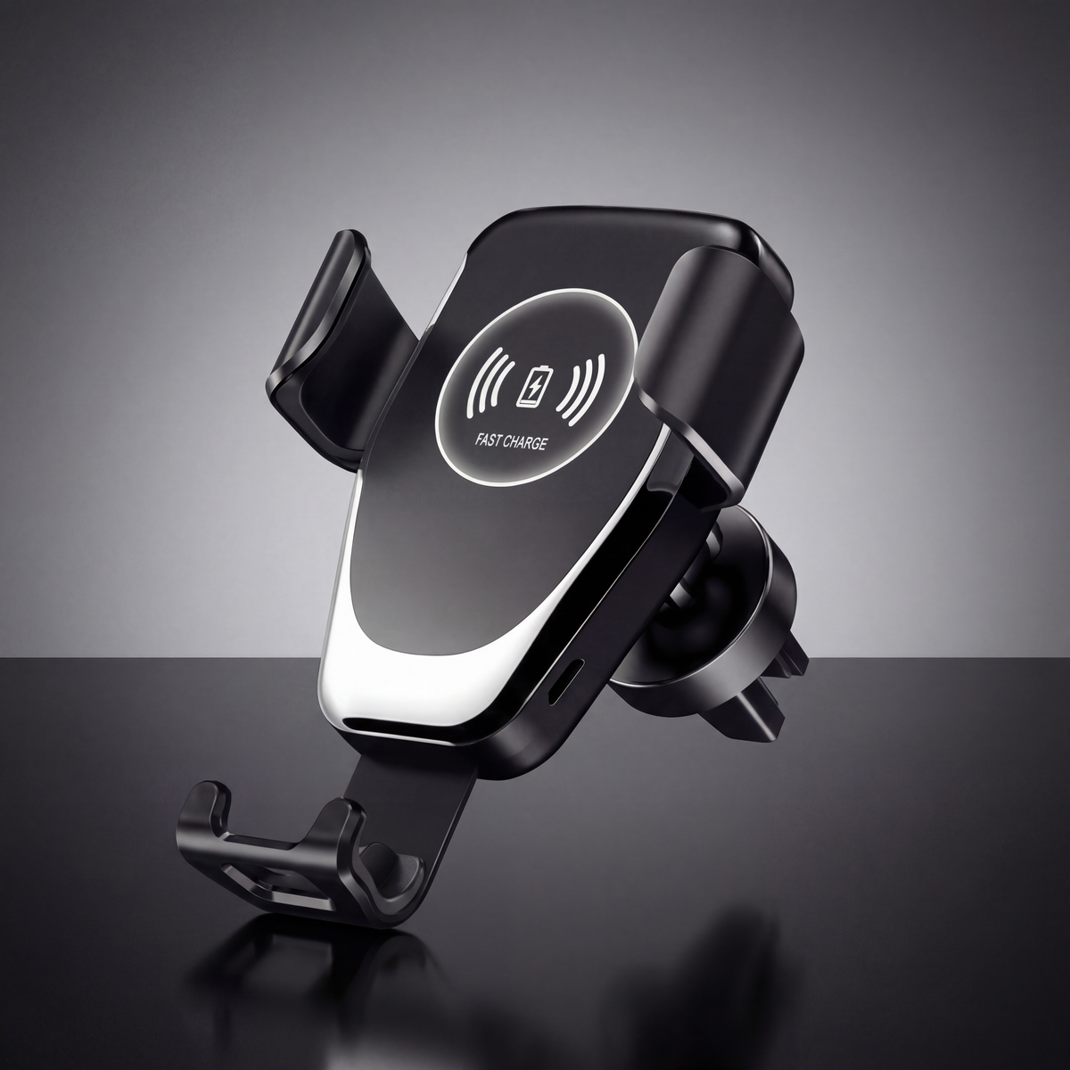 Qi Fast Wireless Car Charger Mount for iPhone & Android
