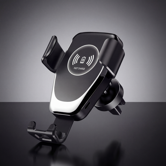 Qi Fast Wireless Car Charger Mount for iPhone & Android