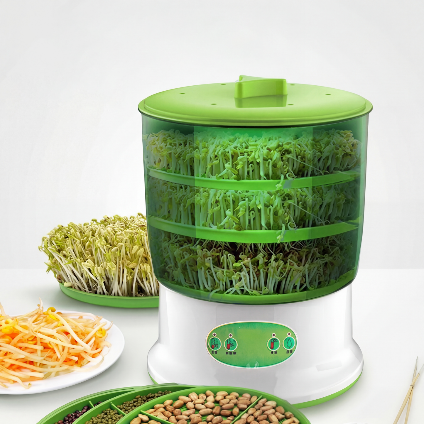 DIY Automatic Bean Sprouting Machine for Mung Beans, Lentils & More