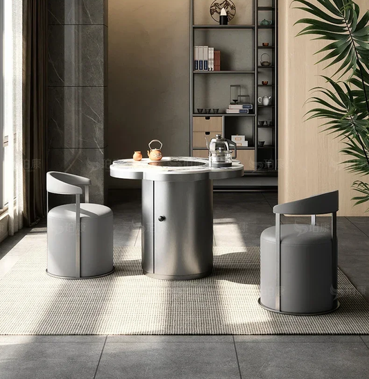 Italian Minimalist Slate Tea Table for Modern Homes & Apartments