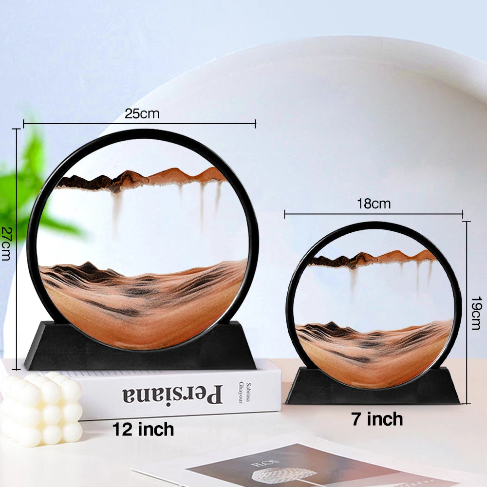 Enchanting Moving Sand Art: 3D Hourglass Deep Sea Sandscape for Stunning Home Decor!