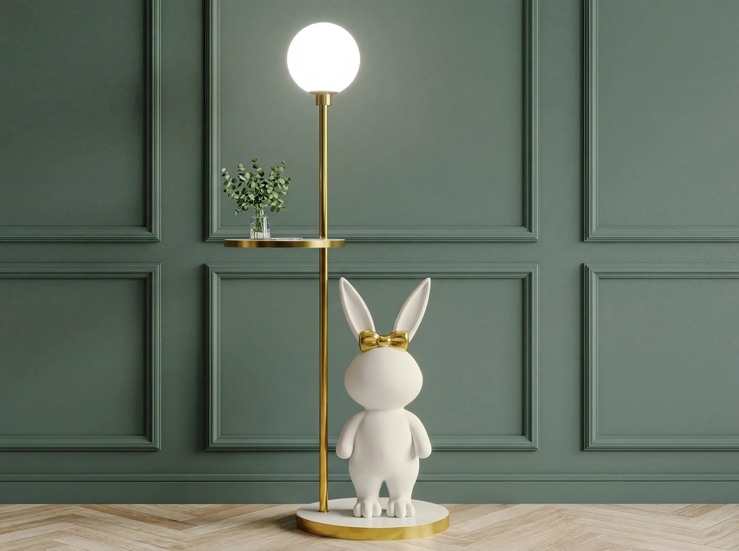 Modern Decorative Rabbit Floor Lamp LED Bedside & Room Atmosphere Light