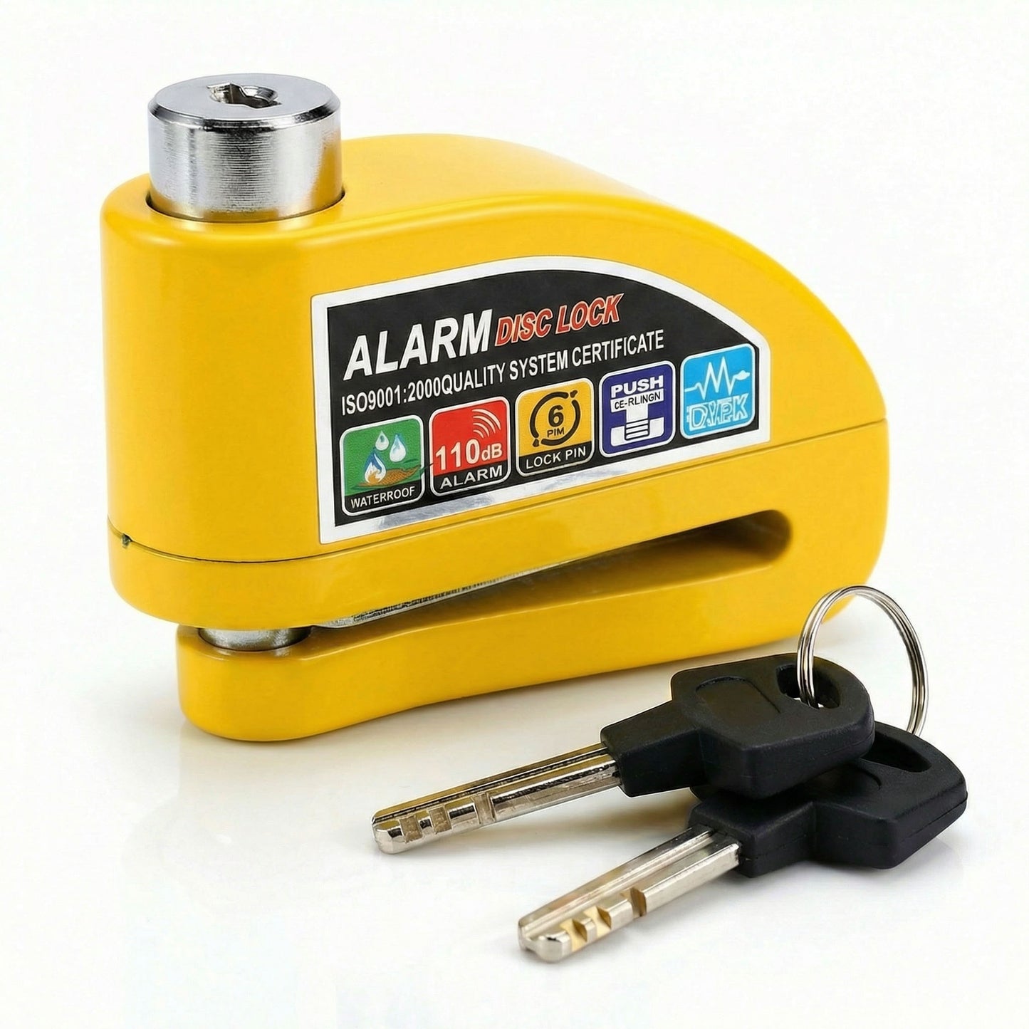 Anti Theft Disc Brake Motorbike Lock with Alarm