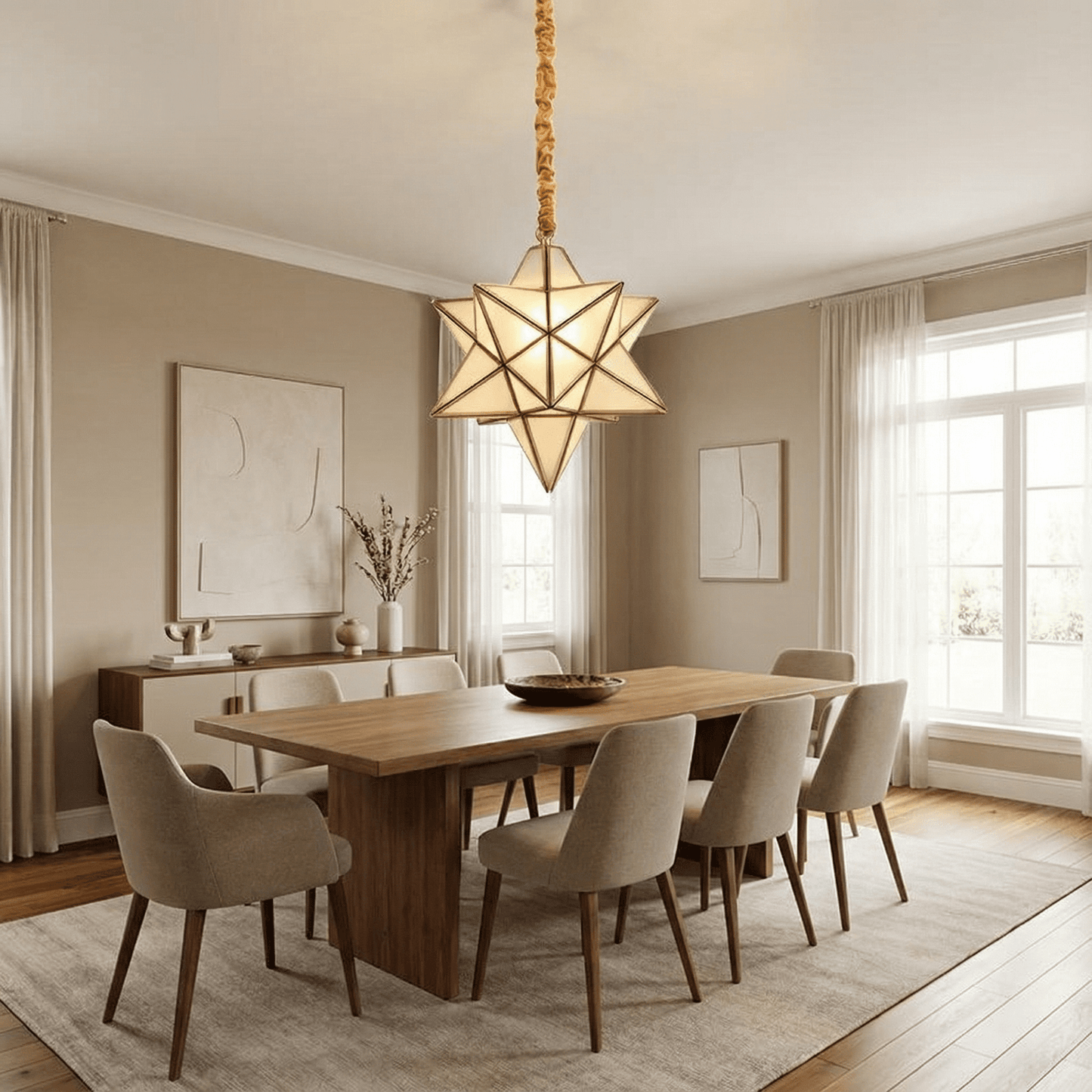 Modern Hanging Pendant Light for Entrance Foyer, Bedroom & Restaurants
