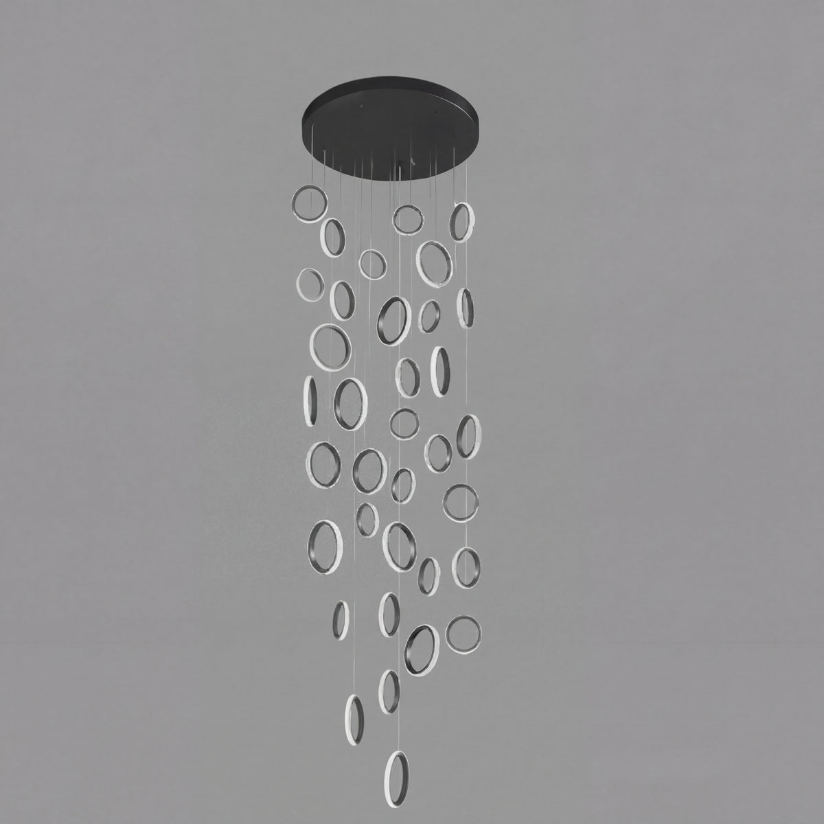 Luxury Chic Circular Pendant Lamp for Staircase