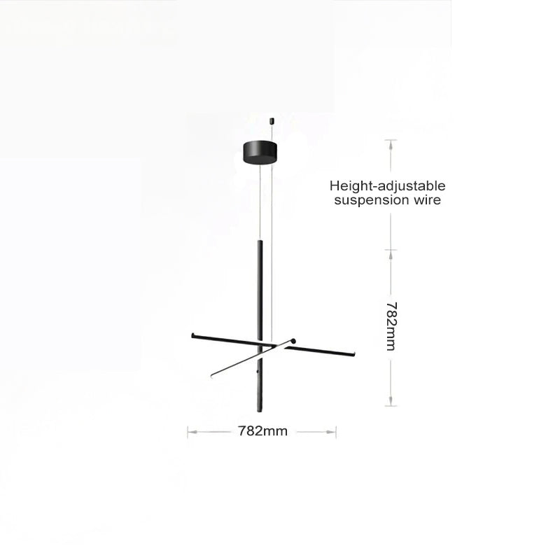 Luxury Italian Tube Gold LED Chandelier Pendant Light for Villas, Kitchens & Bars