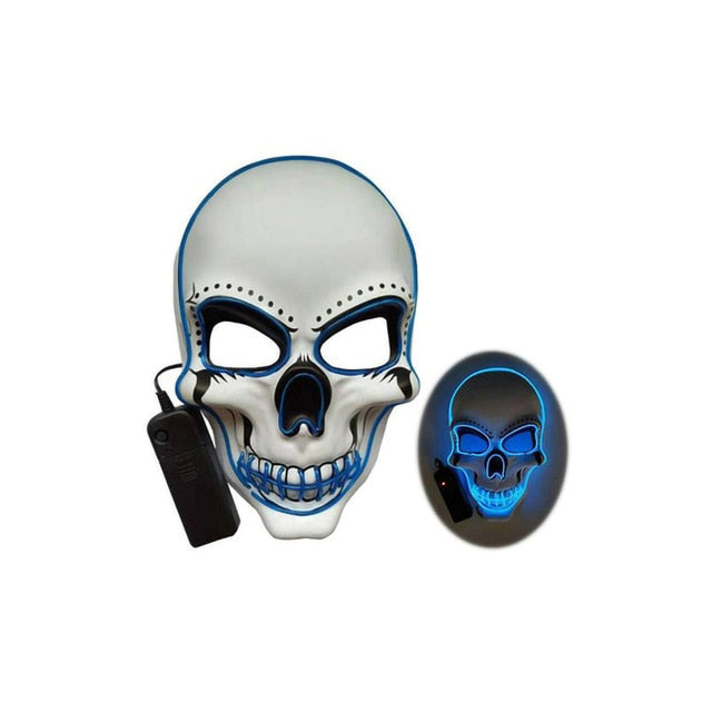 Horror Skull Glowing Mask for Night Events