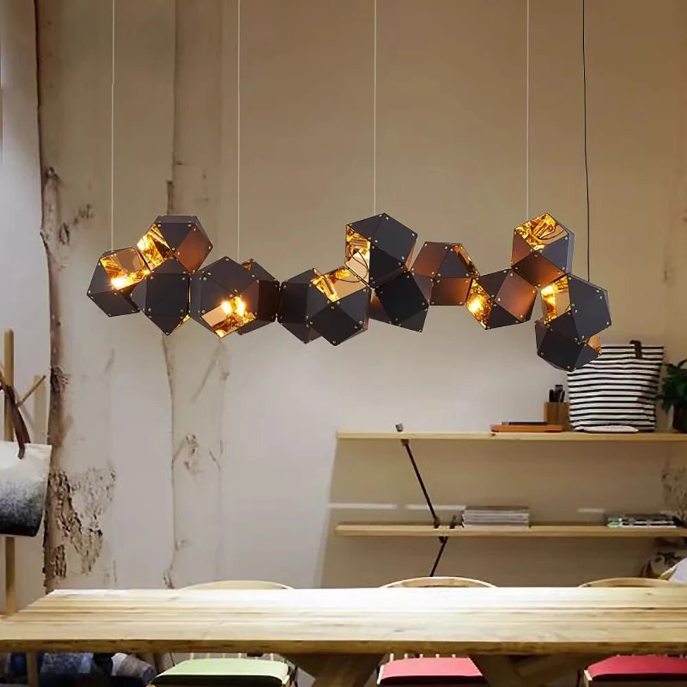 Ceiling Chandelier Stainless Steel Modern Hanging Lamp for Dining & Living Spaces