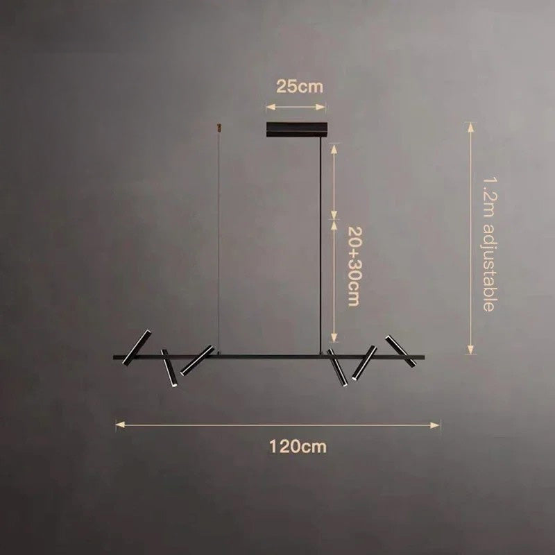 Italian Designer Round Ring Chandelier Modern Black Pendant Light for Dining & Living Spaces