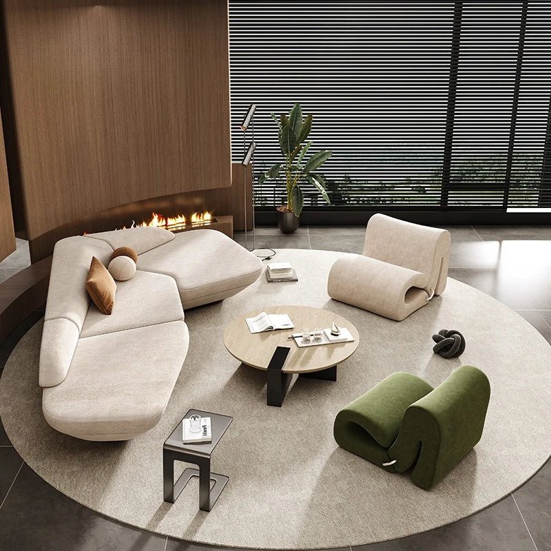 Cute Modern Curved Sofa for Leisure Rooms & Reception Areas