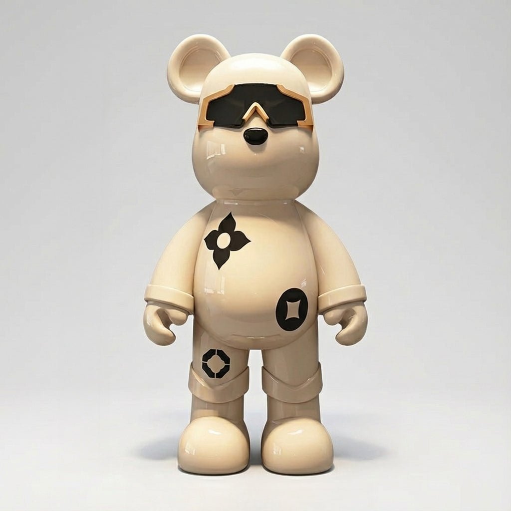 Designer Violent Bear Statue Premium Living Room TV Cabinet Decoration