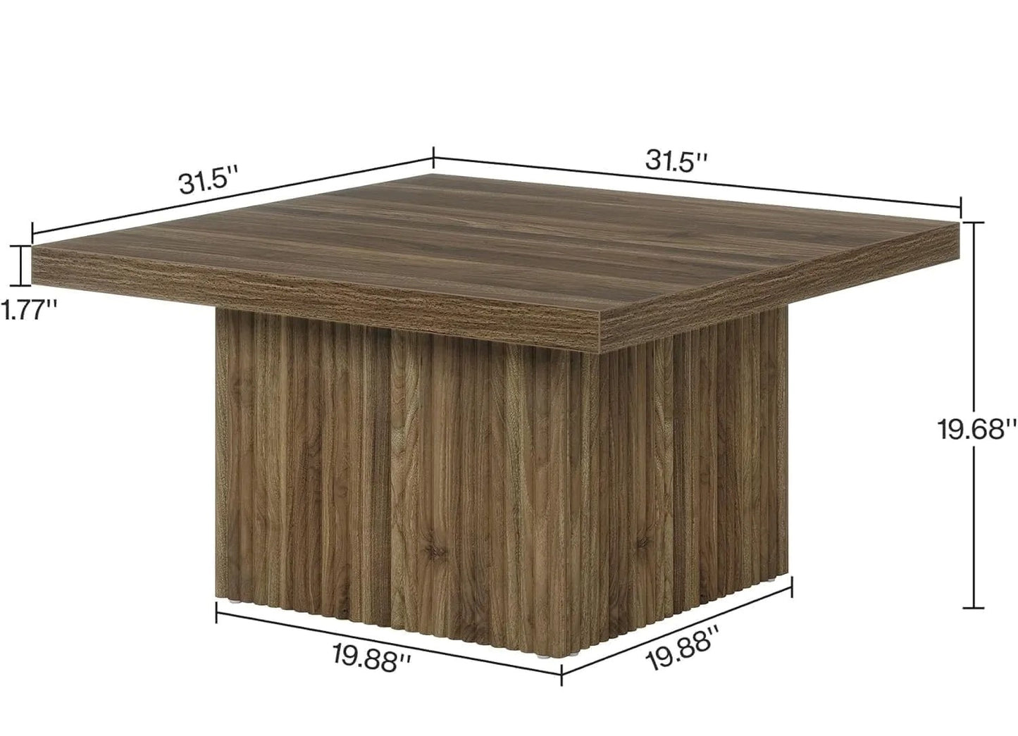 Modern Square Coffee Table Perfect for Living Room & Bedroom