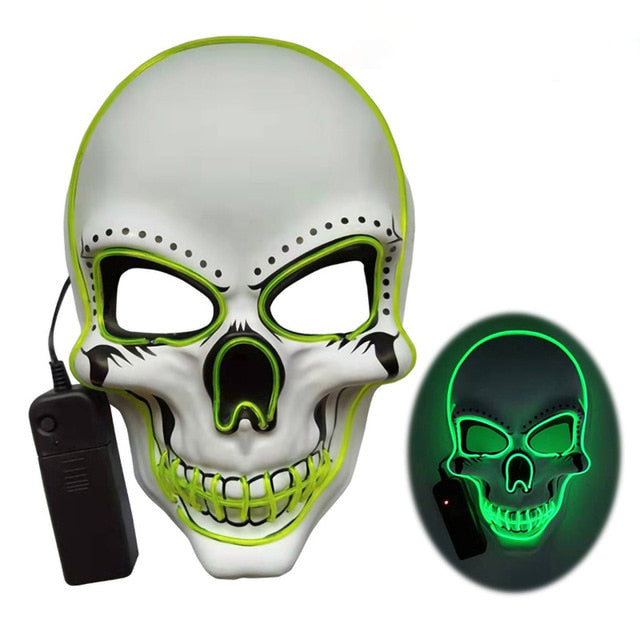 Horror Skull Glowing Mask for Night Events