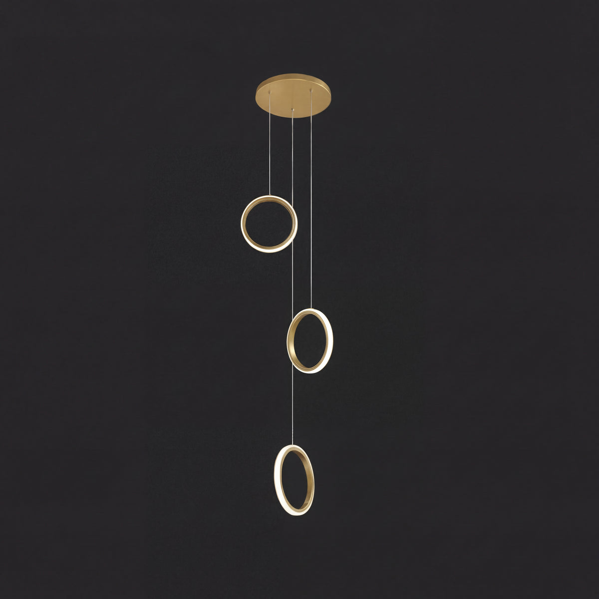 Luxury Chic Circular Pendant Lamp for Staircase