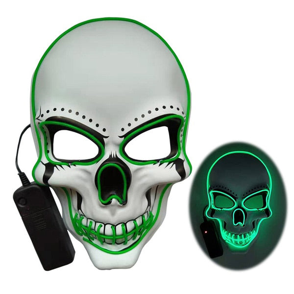 Horror Skull Glowing Mask for Night Events