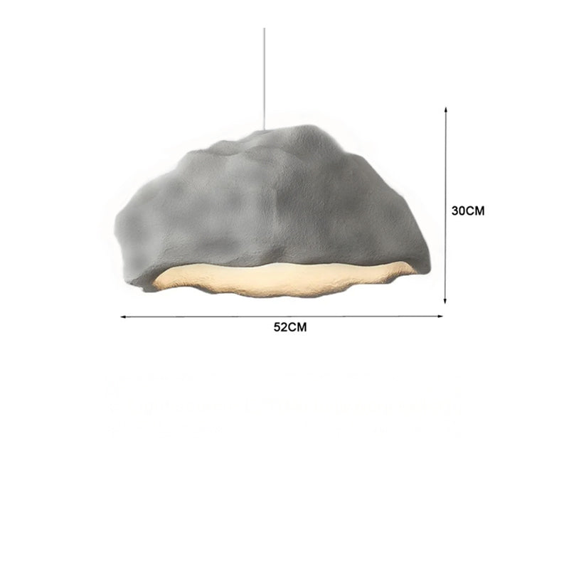 Wabi Sabi LED Pendant Lights With Minimalist Grey & White Hanging Lamps for Living Room, Modern Homes & Restaurants