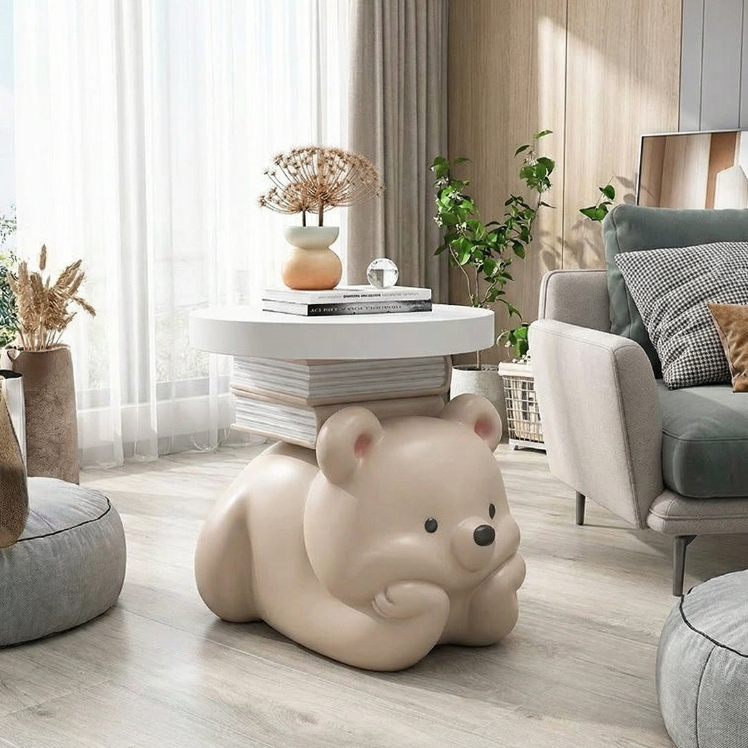 Compact and Stylish Modern Circular Side Table for Living Room