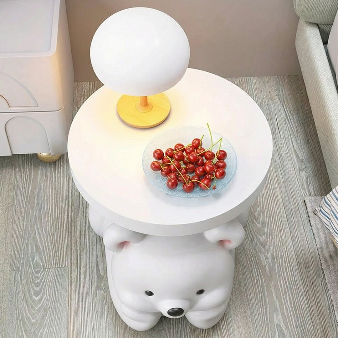 Compact and Stylish Modern Circular Side Table for Living Room