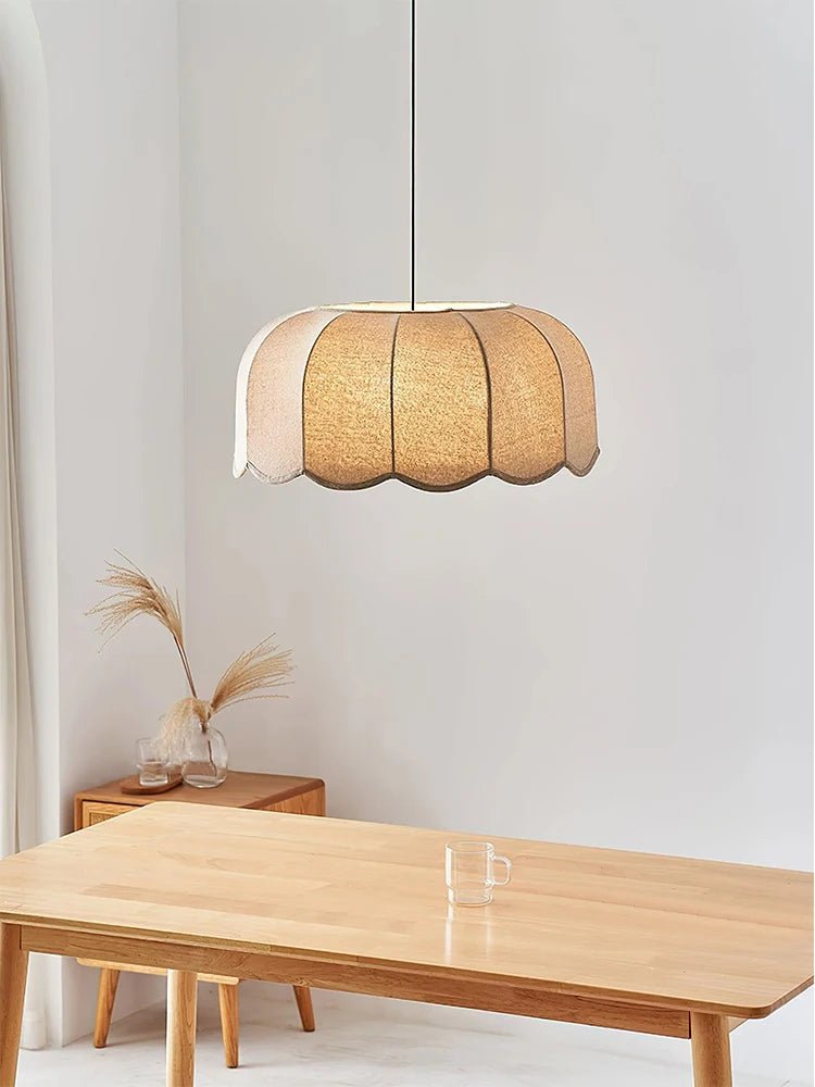 Japanese Fabric Hanging Lamp Chandelier Lighting for Bedrooms & Modern Restaurants