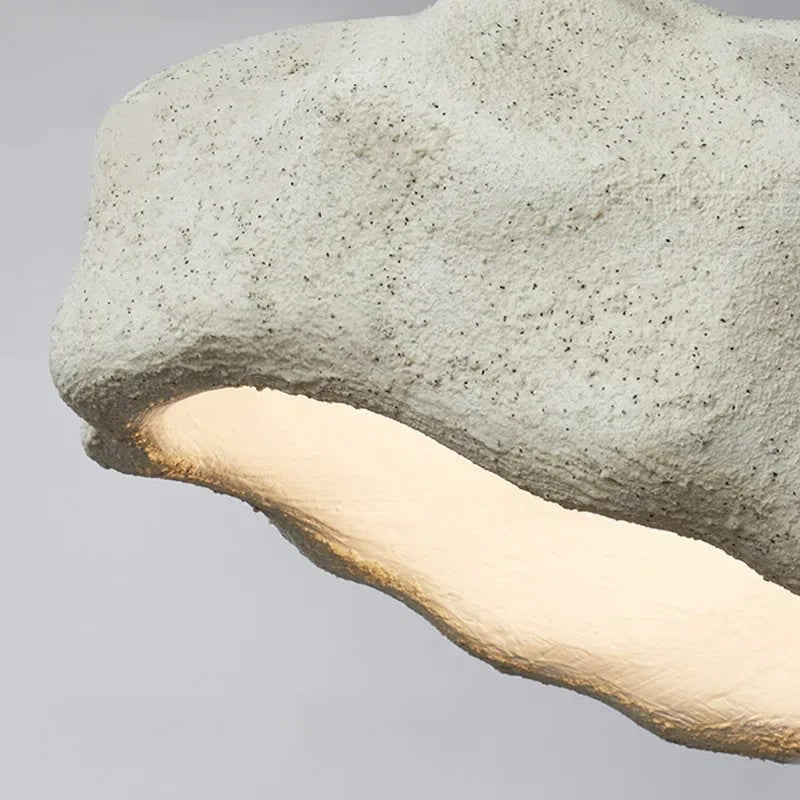 Wabi Sabi LED Pendant Lights With Minimalist Grey & White Hanging Lamps for Living Room, Modern Homes & Restaurants