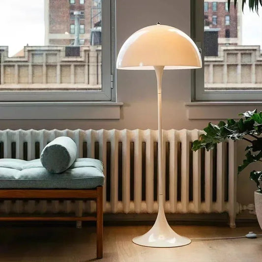 Luxury Cream Style Floor LED Lamp For Bedrooms & Living Rooms