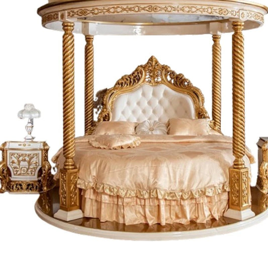 Luxury European Round Bed Wedding Lounge Elegance in Your Home