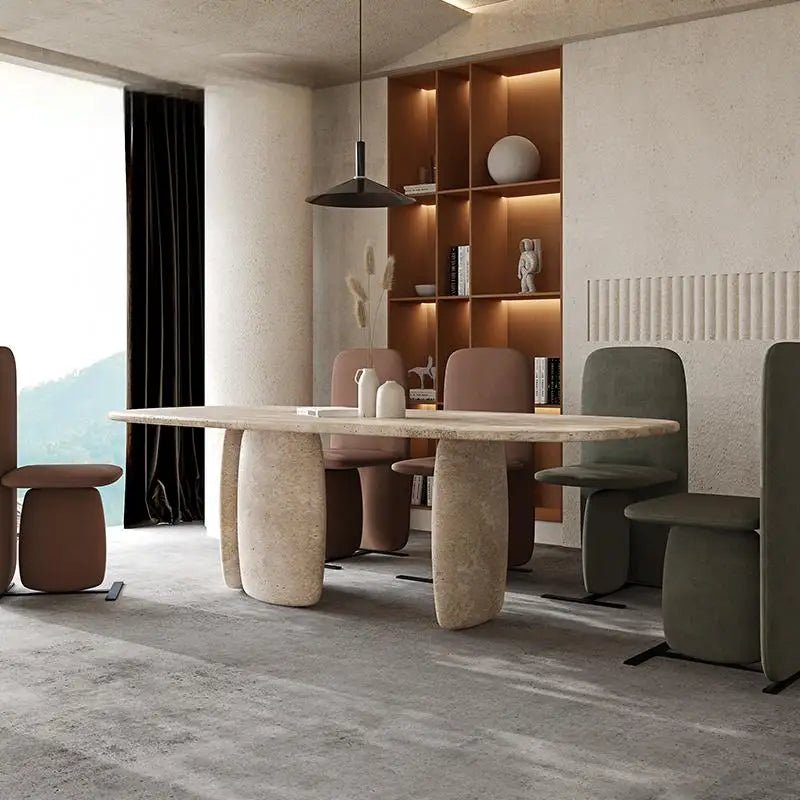 Luxury Italian Minimalist Marble Dining Table Perfect For Modern Living