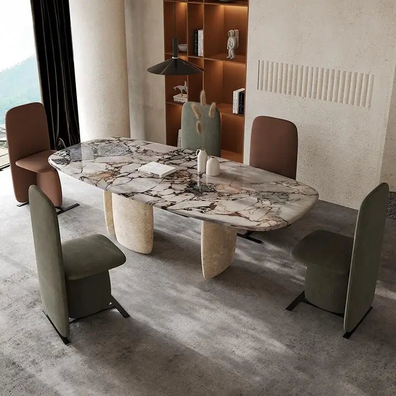 Luxury Italian Minimalist Marble Dining Table Perfect For Modern Living