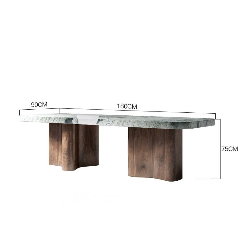 Luxury Natural Stone Dining Table With Italian Minimalist Design