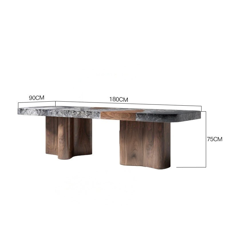 Luxury Natural Stone Dining Table With Italian Minimalist Design