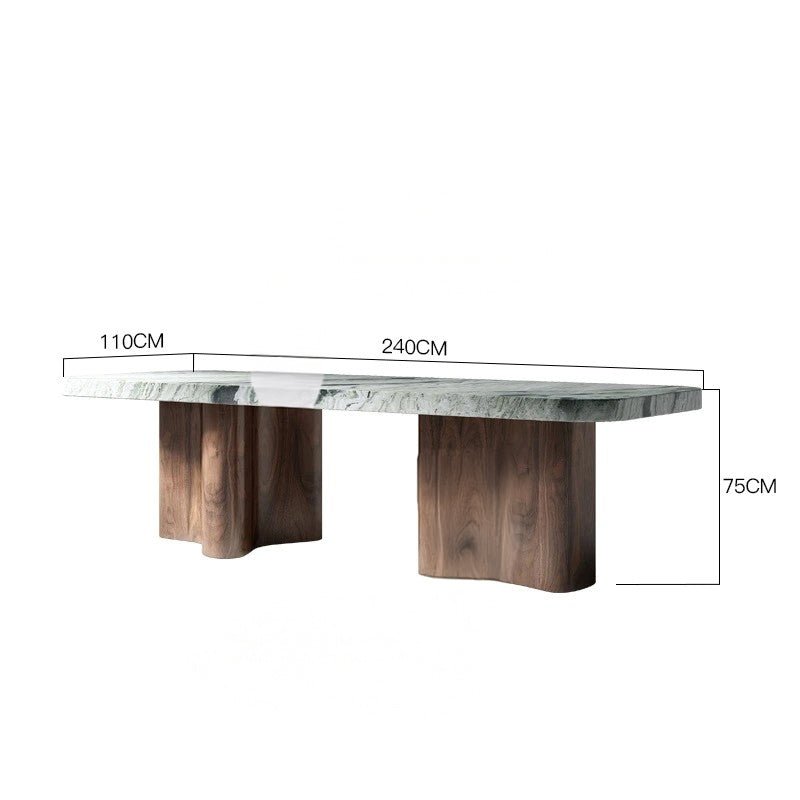 Luxury Natural Stone Dining Table With Italian Minimalist Design