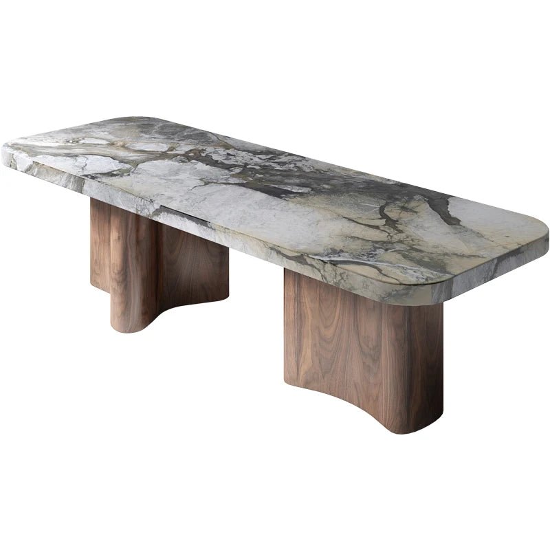Luxury Natural Stone Dining Table With Italian Minimalist Design