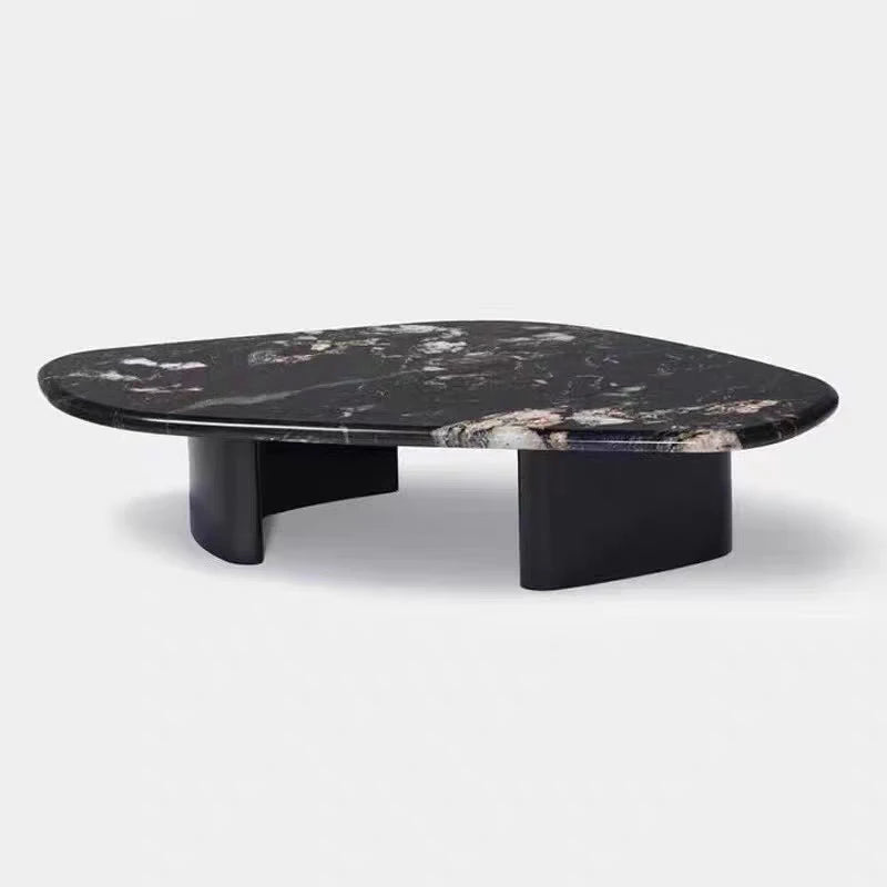 Luxury Stone Coffee Table With Natural Venetian Brown Marble for Modern Living & Bedroom Spaces